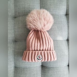 Moncler pompom beanie hat